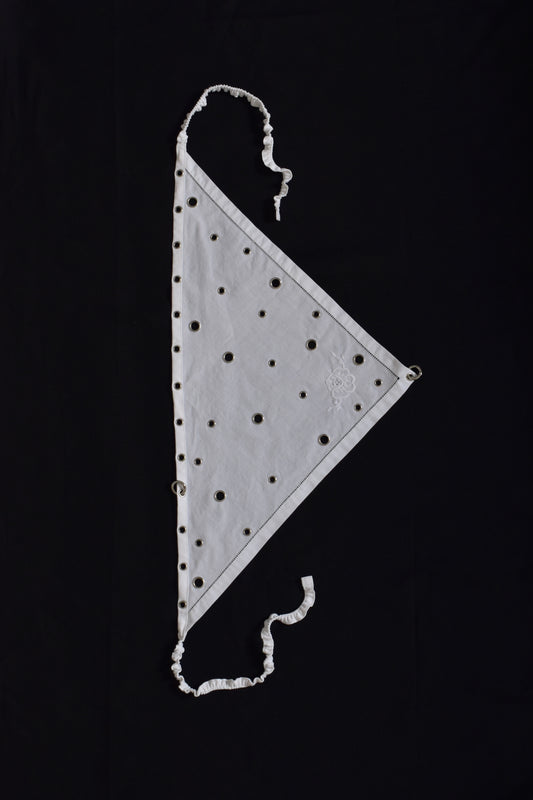 Lotus piercing headscarf French Vintage handkerchief (#1)